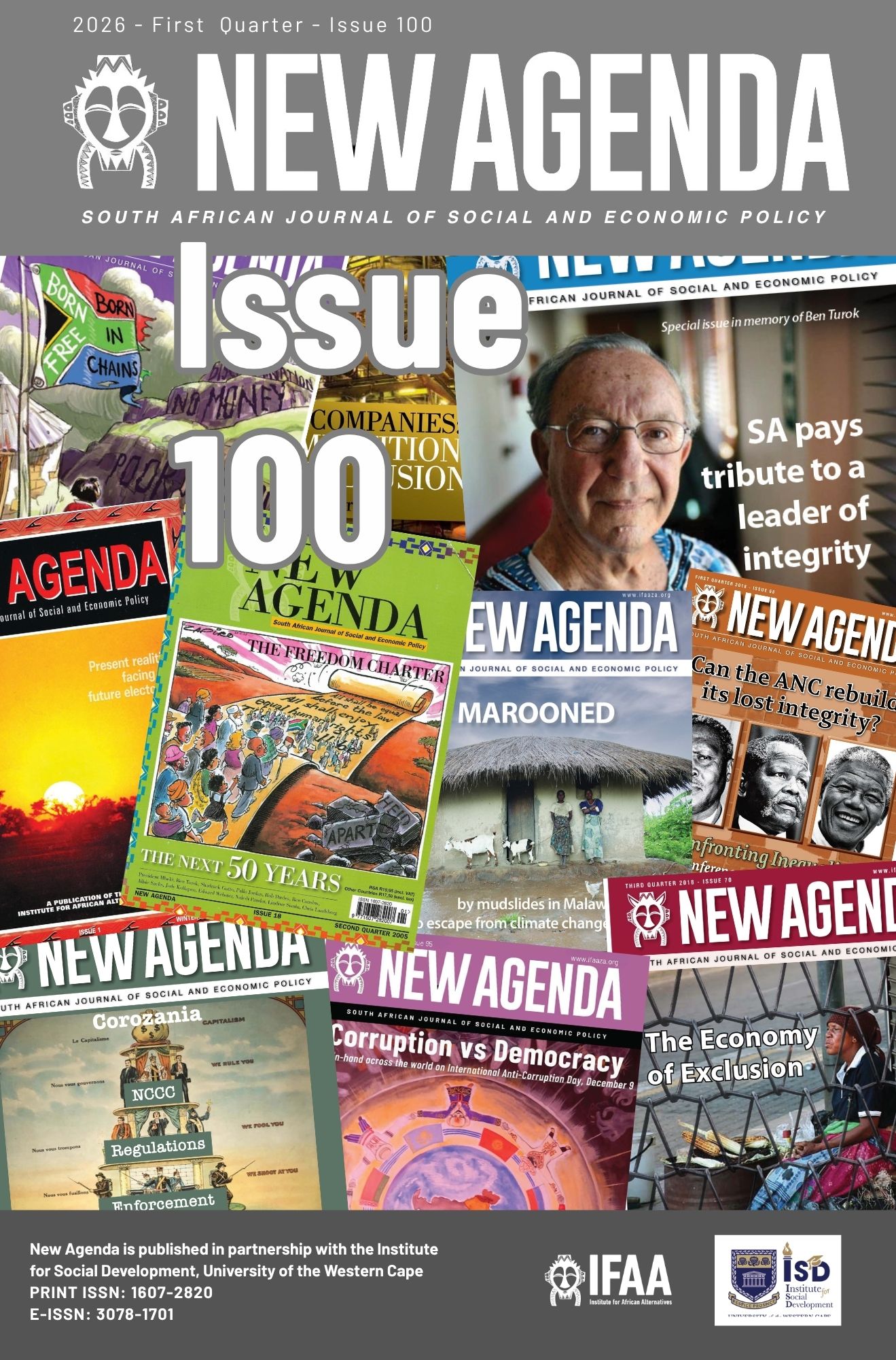 					View Vol. 100 No. 1 (2026): New Agenda 100
				